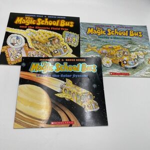 Magic School Bus‎ Books Lot of 3: Electric Field, Hurricane, Solar System